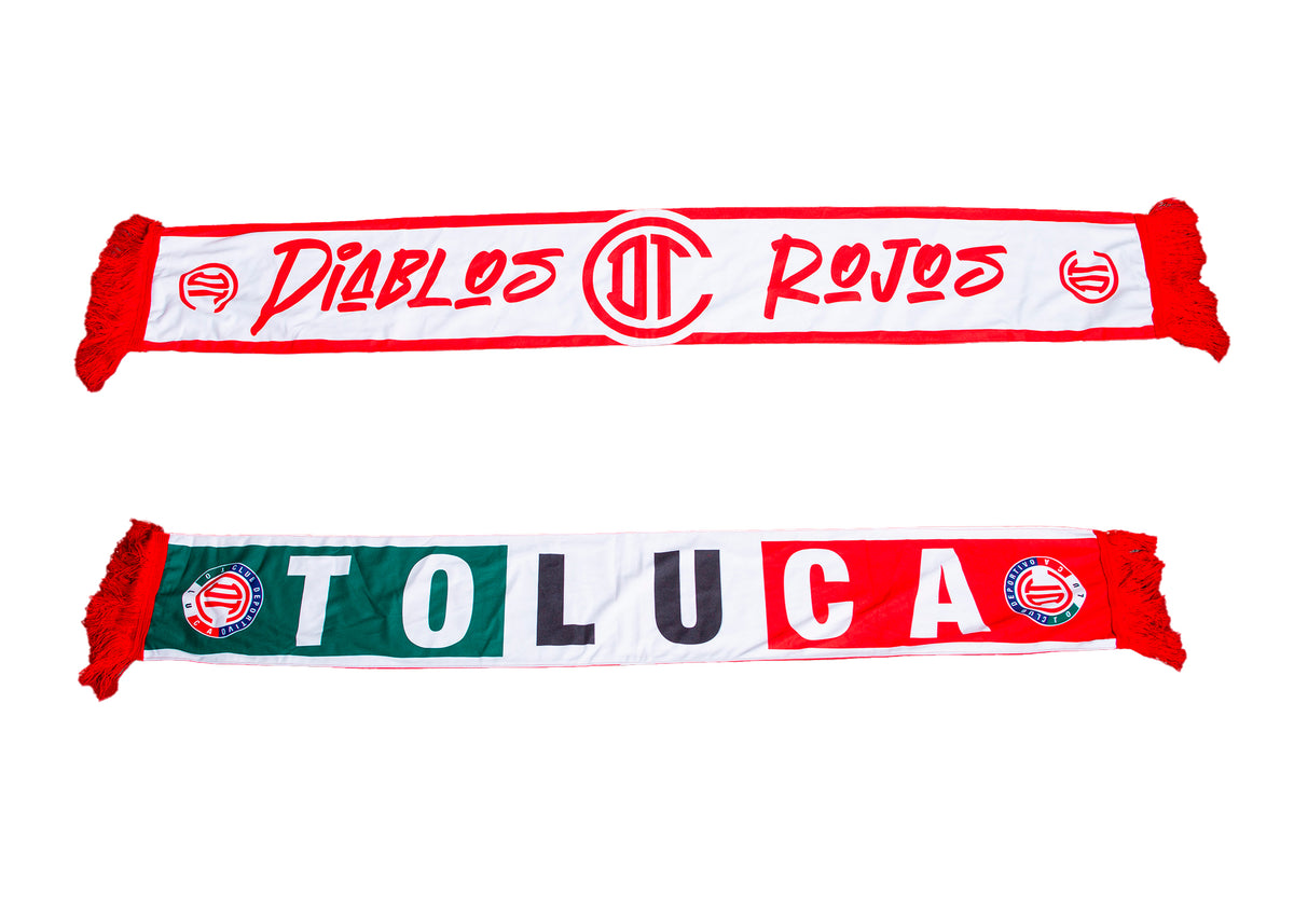 Bufanda Tejida Bandera Toluca FC