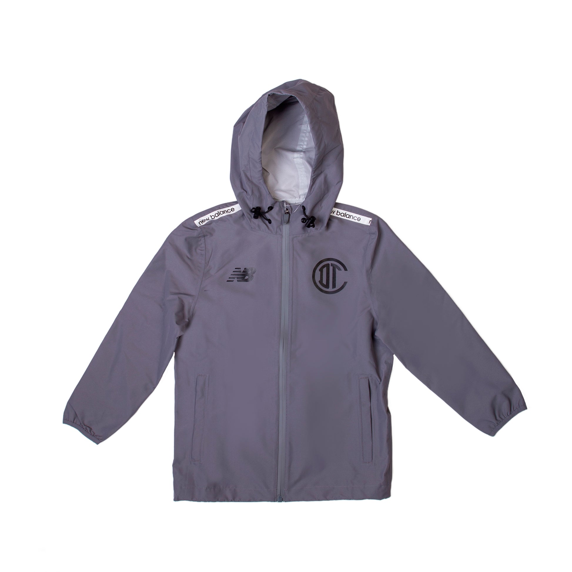 Chamarra impermeable gris hombre 