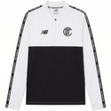 Sudadera Blanco y Negro Zipper 1/4 26-27 - Hombre