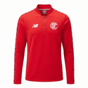 Sudadera Zipper 1/4 Roja 26/27 - Hombre