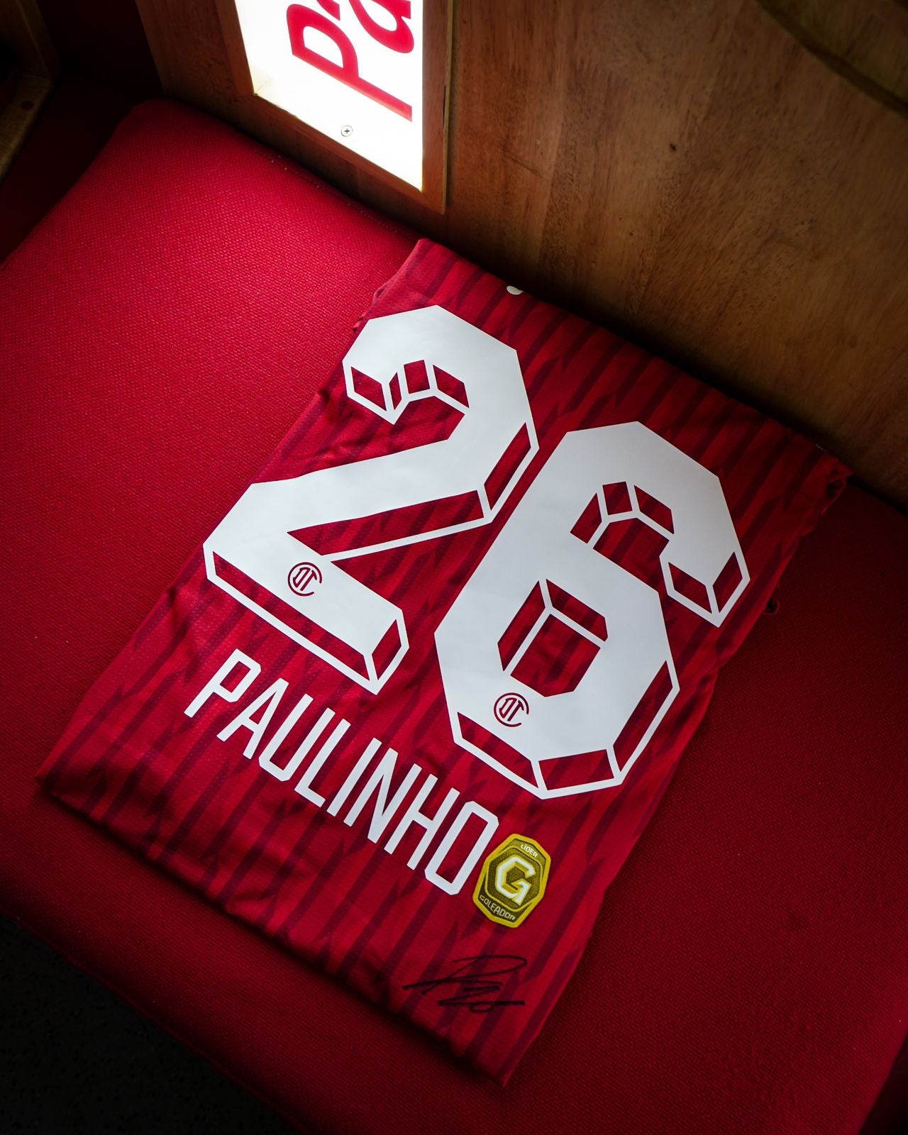 Jersey Local Versión Jugador 24/25 Firmada por Paulinho