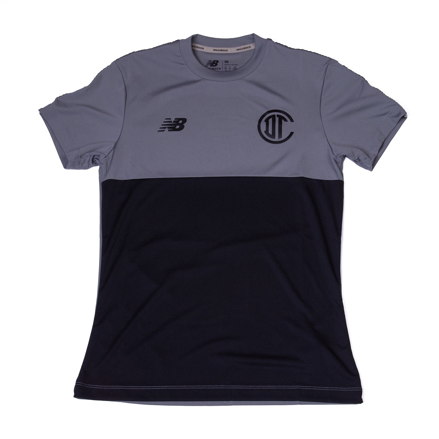 Playera de Entrenamiento Gris y Negro - Dama
