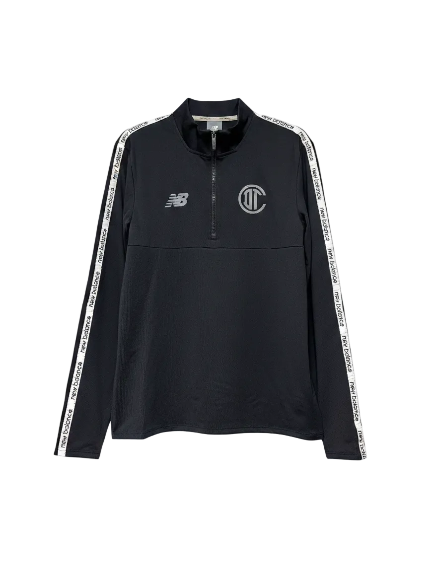 Sudadera Negra Zipper 1/4 25-26 - Hombre